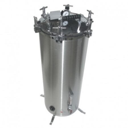 AUTOCLAVE VERTICAL CILINDRICA PARA LABORATORIO CON CANASTILLA AUTOMÁTICA  30 X 60 DIÁMETRO X FONDO