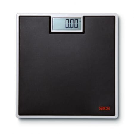 BASCULA DIGITAL DE PISO CLARA NEGRO 150 KG DIV100G MOD 803