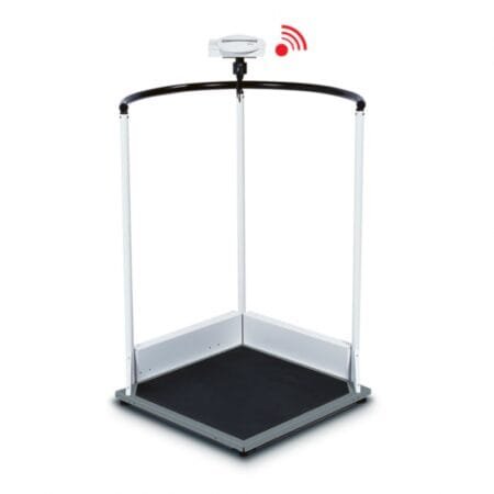 BASCULA DIGITAL DE PLATAFORMA 300KG DIV 100G TARA AUTO-HOLD BMI C/ PASAMANOS