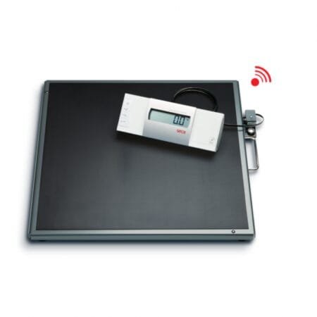 BASCULA DIGITAL DE PLATAFORMA 360KG DIV 100G TARA AUTO-HOLD BMI MEDIDOR ALAMBRICO MOVIL