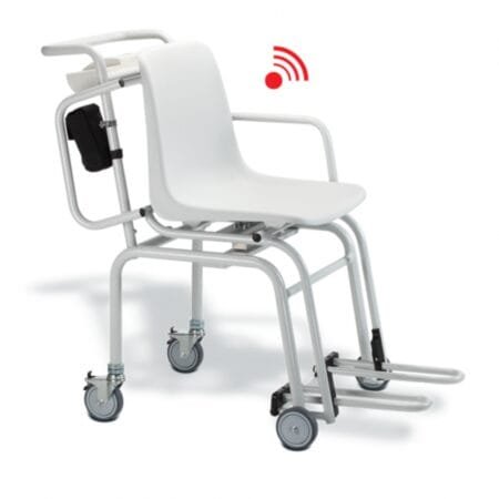 BASCULA DIGITAL SILLA 360 CON RUEDAS PIERNERAS 300KG DIV 50G Y 100G TARA AUTO-HOLD