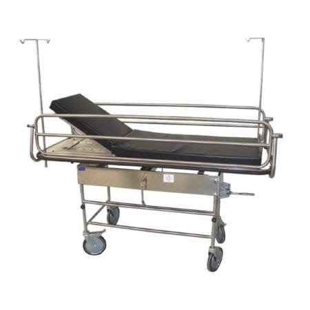 CARRO CAMILLA RECUPERACION 5 POSICIONES ACERO INOXIDABLE