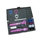 equipo-diagnostico-led-plus-6-lumens-lila-otoscopio-pocket-led-oftalmoscopio-pocket-led-2-mangos-protectores-para-mango-y-ventan