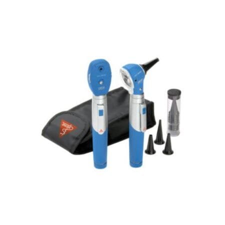 ESTUCHE DIAGNOSTICO HEINE MINI 3000 2 MANGOS EST.DURO COLOR AZUL