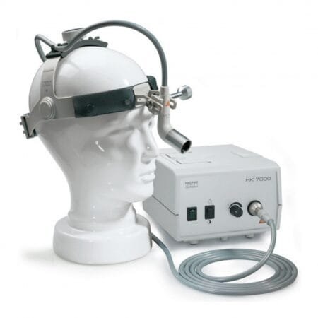 LAMPARA FRONTAL MD1000 FO. CON CINTA CRANEAL HEINE