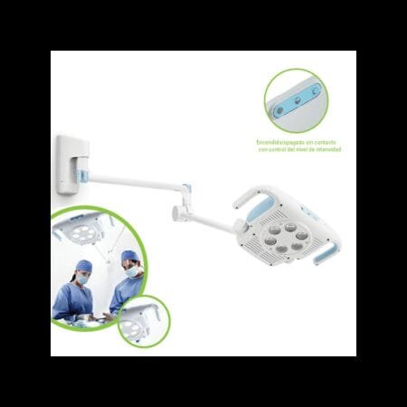 Lámpara para Procedimientos Menores Green Series 900 con Soporte de Pared