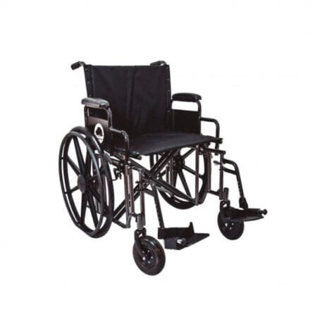 SILLA DE RUEDAS 20” BLACK SILVER VEIN REM/REM MAG SOL R8x2