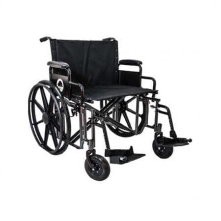 SILLA DE RUEDAS 24” BLACK SILVER VEIN REM/REM MAG SOL R8x2