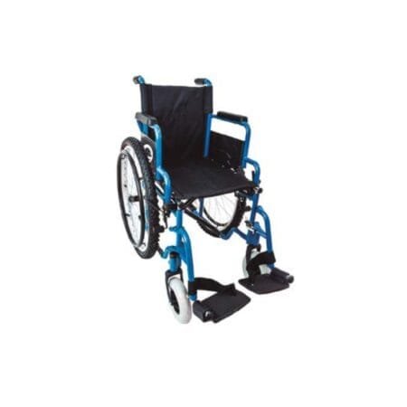 SILLA DE RUEDAS TT 16” AZUL ABATIBLE/REMOV ALUMINIO NEUMATICA
