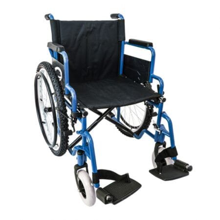 SILLA DE RUEDAS TT 19” AZUL ABATIBLE/REMOV ALUMINIO NEUMÁTICA