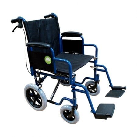 SILLA DE TRASLADO 19” ACERO AZUL REMOVIBLE/ REMOVIBLE 12”