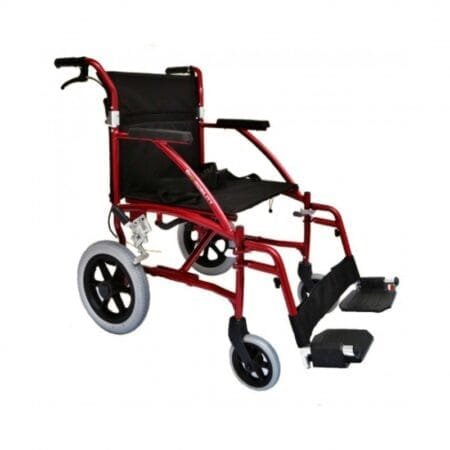 SILLA DE TRASLADO 19¨ ALUMINIO DEPORTIVA FIJA/REMOVIBLE 12¨