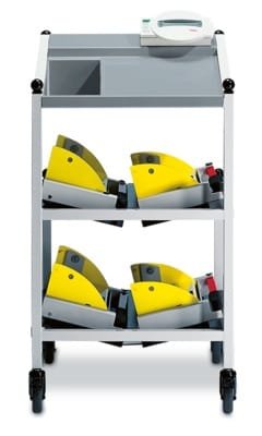 BASCULA DIGITAL 4 BASES 500kg Div 100g TARA HOLD BMI C/MESA DE TRANSPORTE